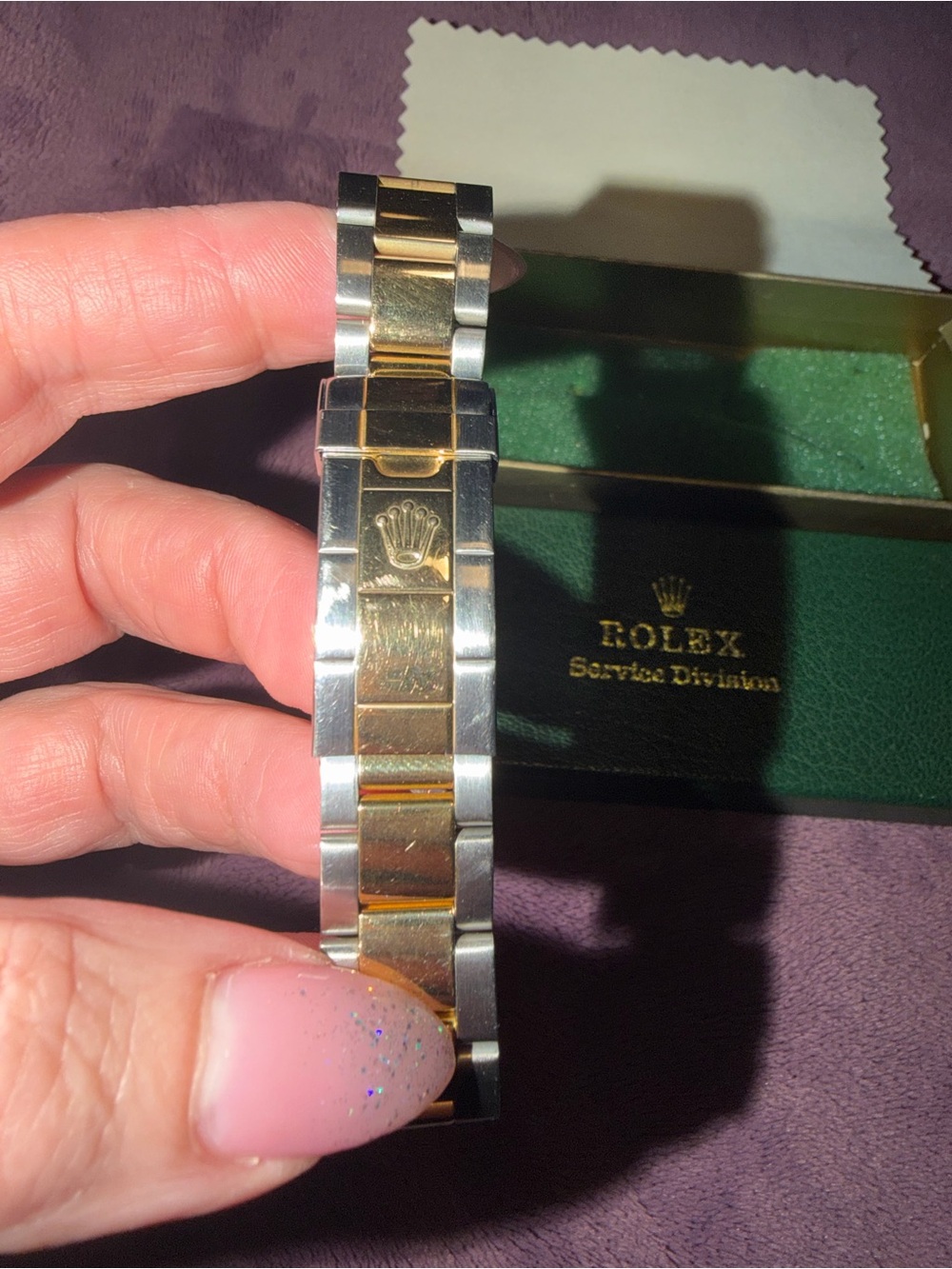 Rolex Two-Tone Gold and Silver Men's Bracelet